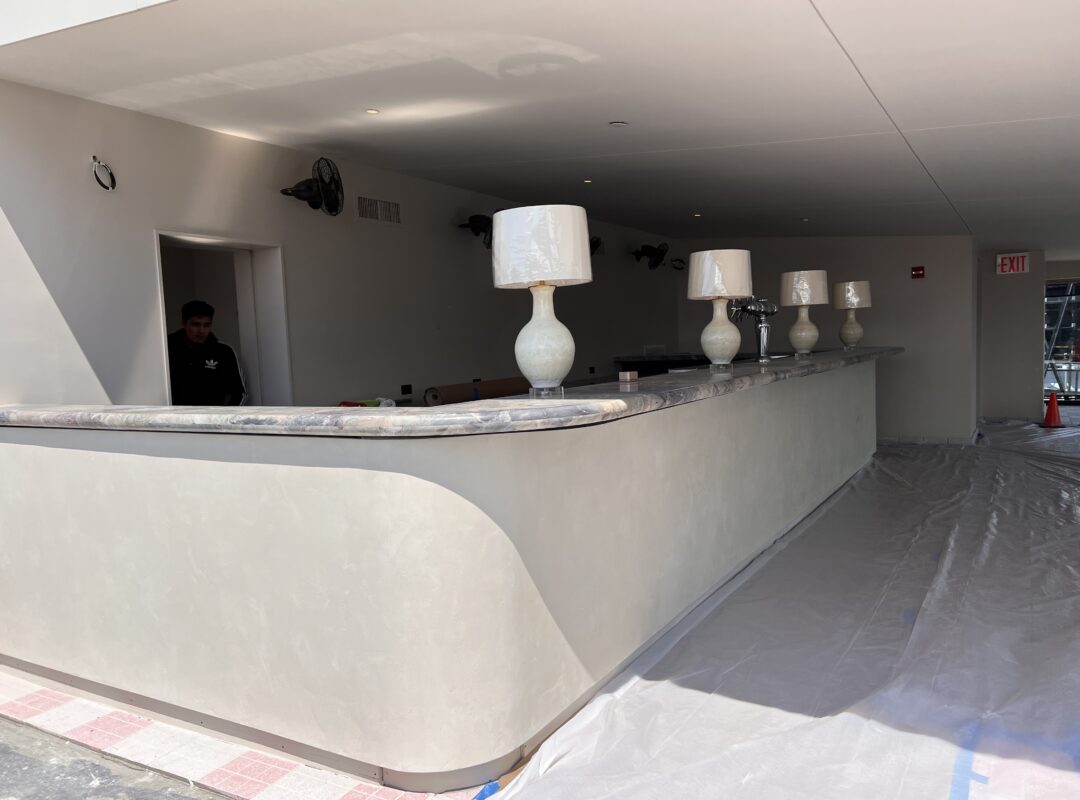 Sleek Bar Counter Redesign